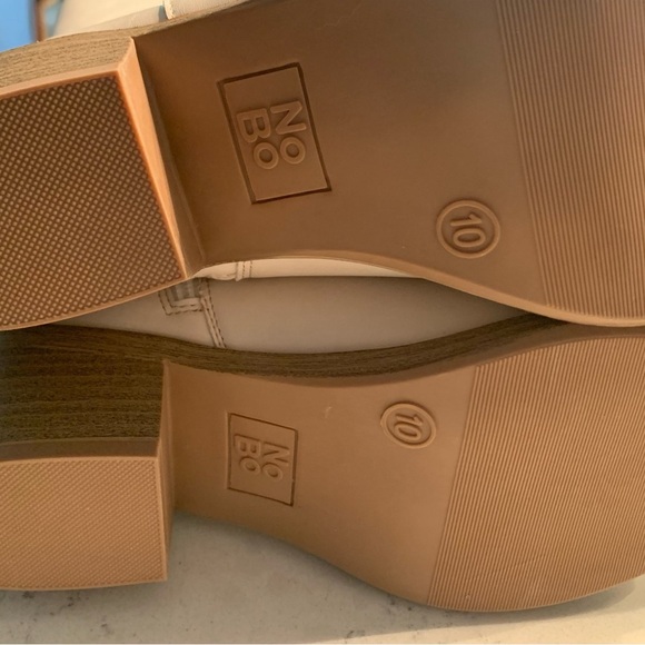 Cream Heeled Western Tall Boots NWOT - Picture 3 of 9